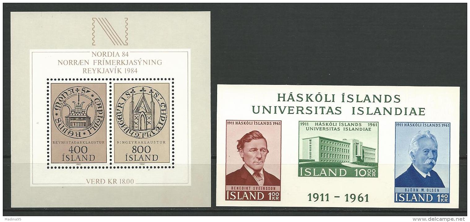 ISLANDE: **, BF N°3 Et 4, TB - Blocs-feuillets