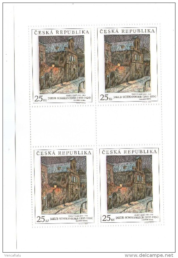 Year 2014 - Painting By Schinkader, 4 Stamps In Block, MNH - Blokken & Velletjes