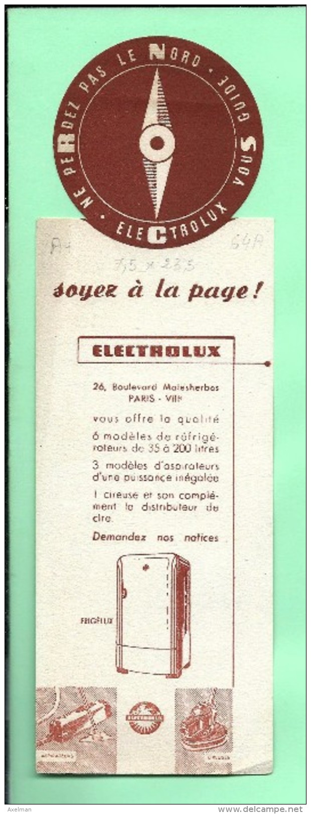 BUVARD: Electrolux, Forme Originale - E