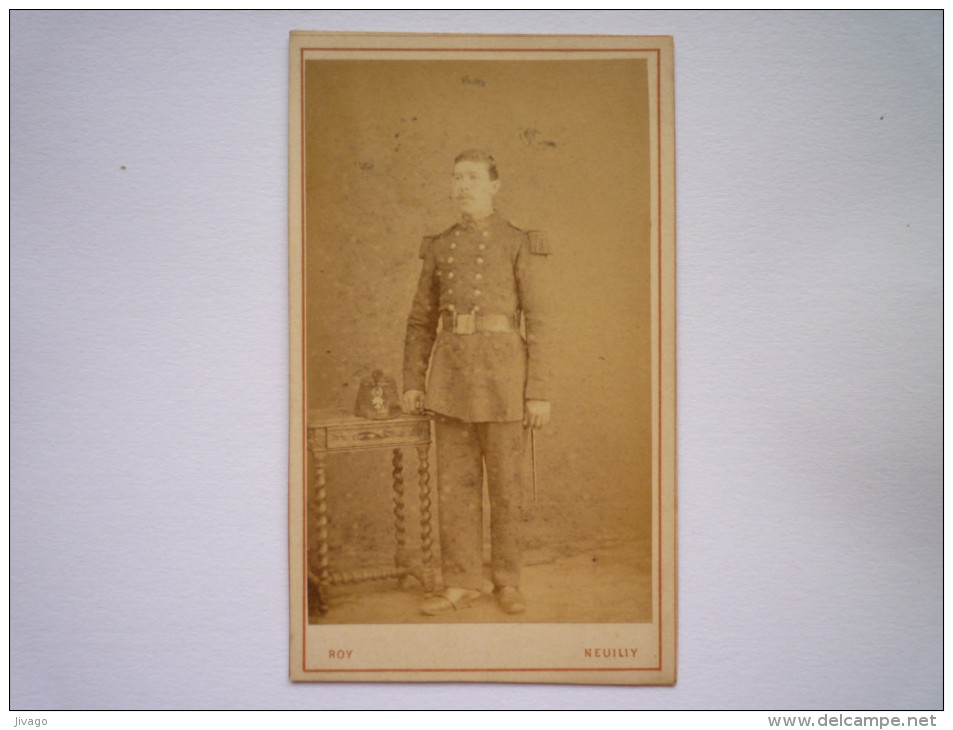 Photo D´un Militaire Du  36è  Rgt :  Jolie Photo Format  10,5 X 6,5cm   ROY  Photographe  NEUILLY  - Anciennes (Av. 1900)