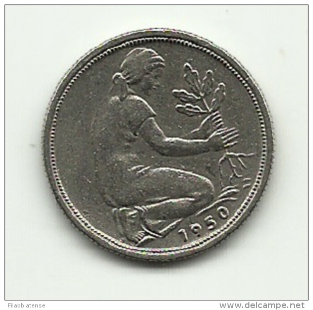 1950 - Germania 50 Pfennig F ---- - 50 Pfennig