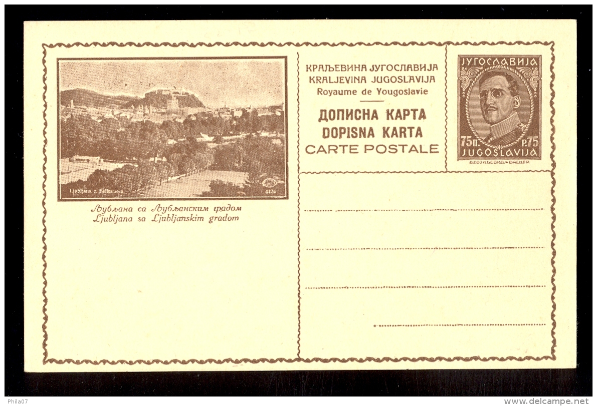 Illustrated Stationery - Image Ljubljana / Not Circulated, 2 Scans - Other & Unclassified