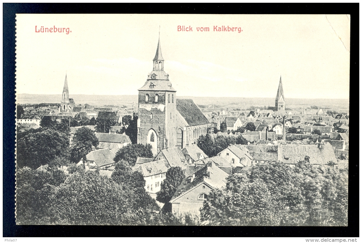 Luneburg Blick Vom Kalkberg / Postcard Not Circulated, 2 Scans - Lüneburg
