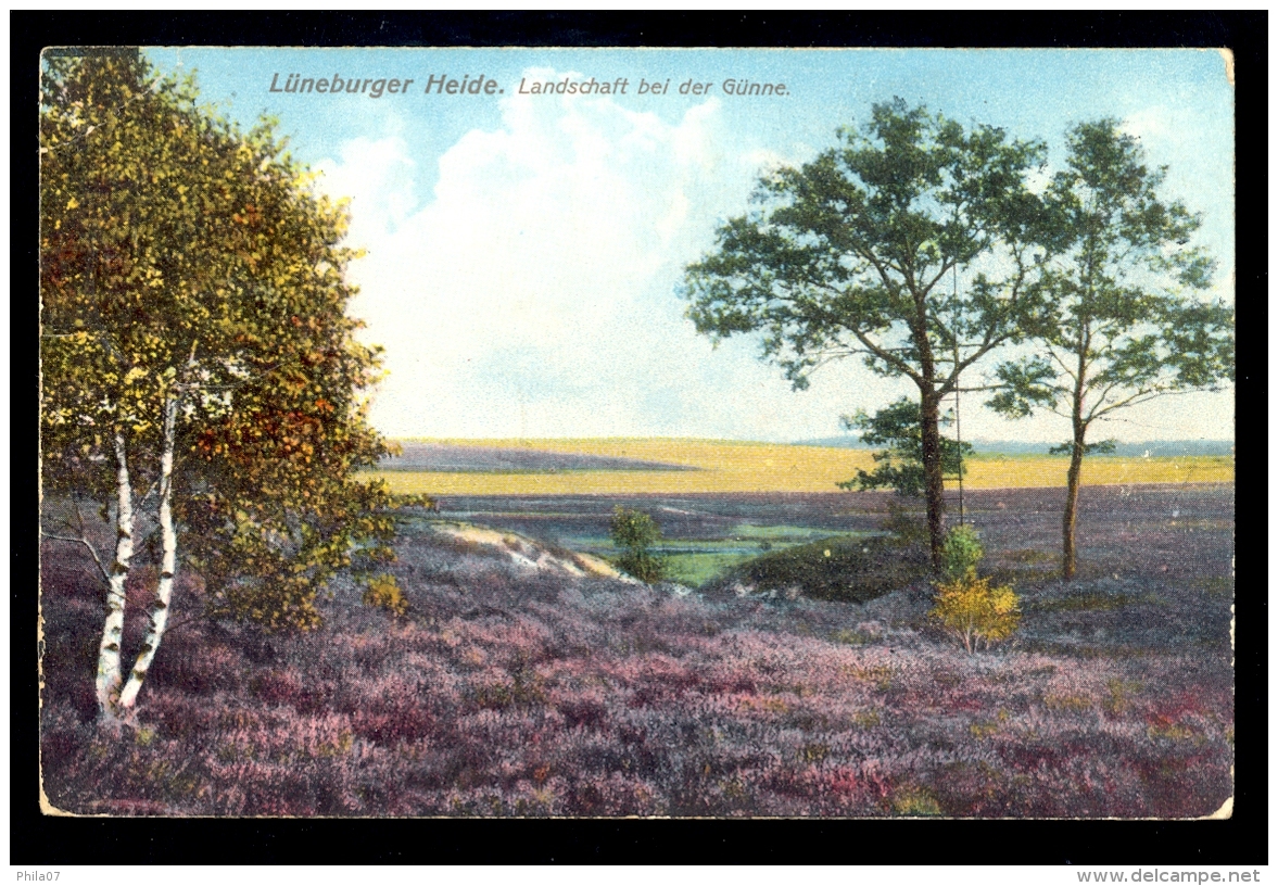 Luneburger Heide Landschaft Bei Der Gunne / Postcard Circulated, 2 Scans - Lüneburg