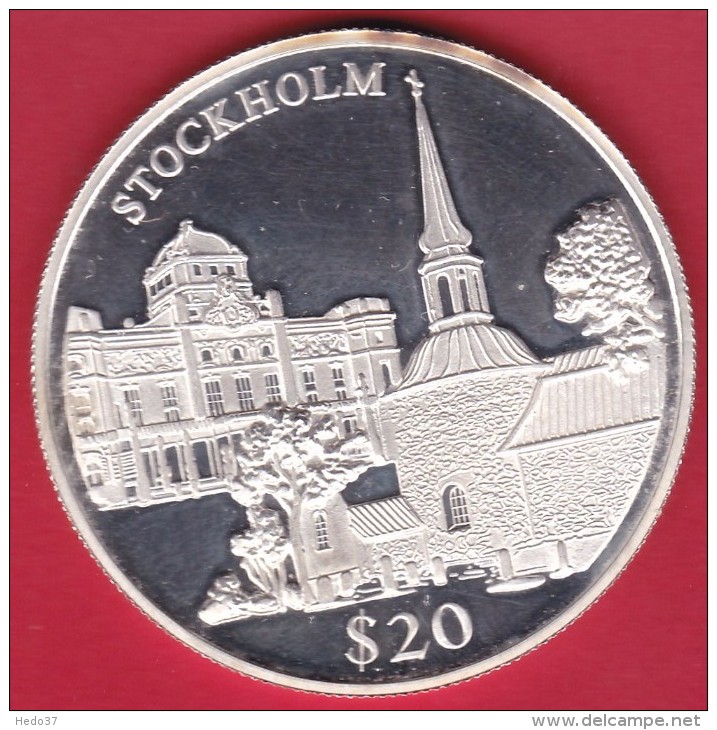 Libéria - 20 $ Argent - Stockholm 2000 - FDC - Liberia