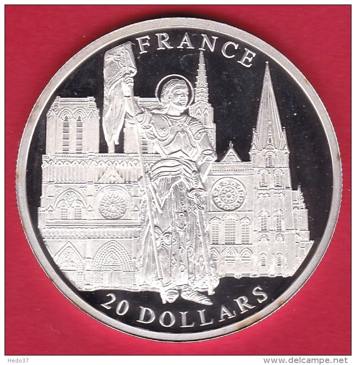 Libéria - 20 $ Argent - France - 2001 - FDC - Liberia