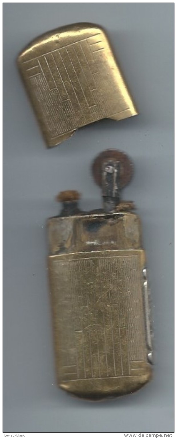 Briquet De Poche " Tempête"/Laiton /Ancien/Vers 1910-1930               OBJ129 - Autres & Non Classés