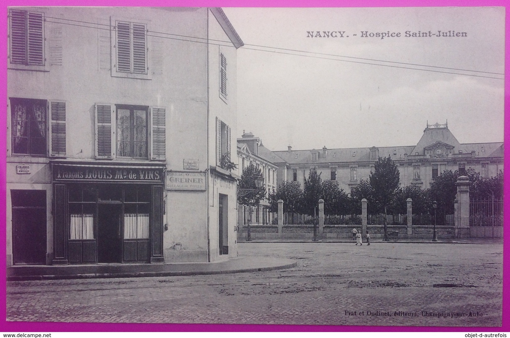 Cpa Nancy Hospice Saint Julien Vue De La Rue De La Salle Carte Postale 54 Lorraine Non Ecrite - Nancy