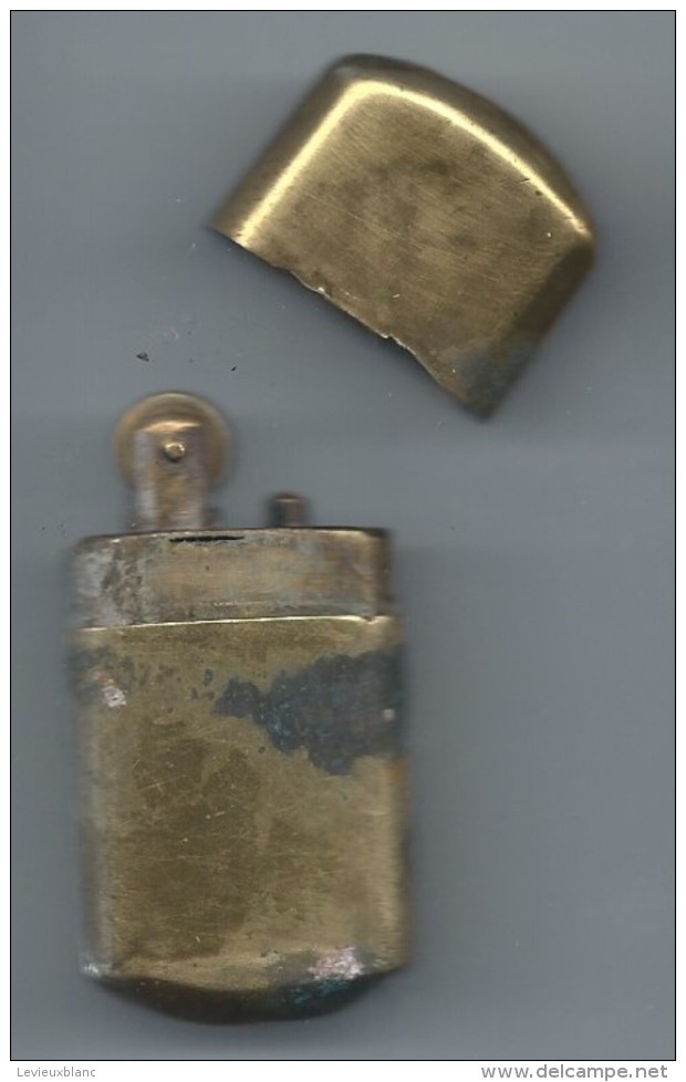 Briquet De Poche " Tempête"/Laiton /Ancien/Vers 1910-1930               OBJ132 - Autres & Non Classés