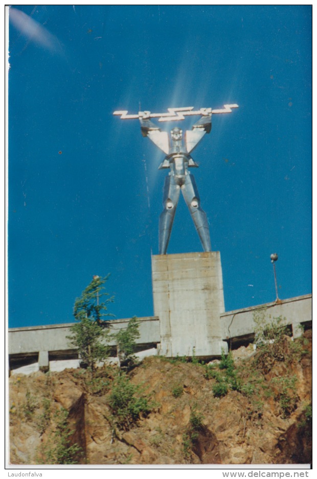 Arges Vidraru Water Barrage Water Storage - Prometheus Monument-Electricity Monument - Original Photo 150 X 100mm Unused - Monuments