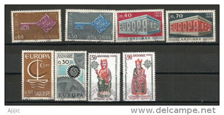 Europa Andorra.  9 T-p Oblitérés, Bonne Qualité. Forte Côte. 58,00 € - Collections