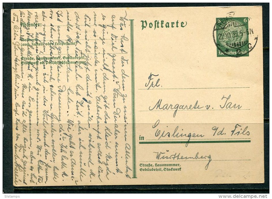 Germany 1932 Postal Stationary Card  6pf  Gorlitz - Covers & Documents