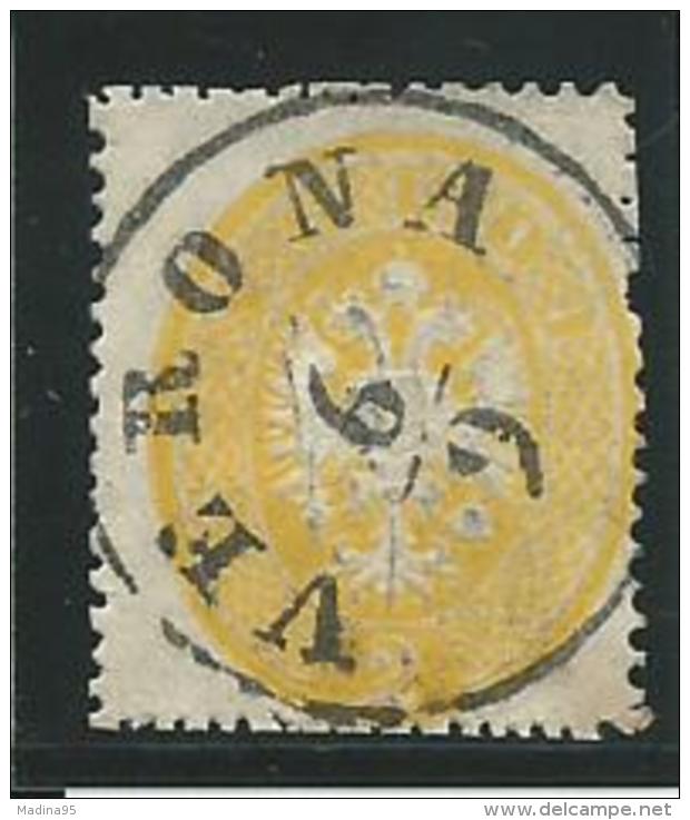 ITALIE: ANCIENS ETATS: LOMBARDO-VENETIE: Obl., N°18, Dts Travaillées, AB - Lombardo-Venetien