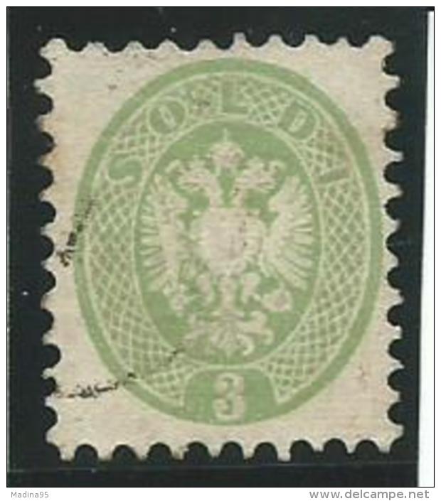 ITALIE:ANCIENS ETATS:LOMBARDO-VENETIE: Obl., N°24, B/TB - Lombardo-Venetien