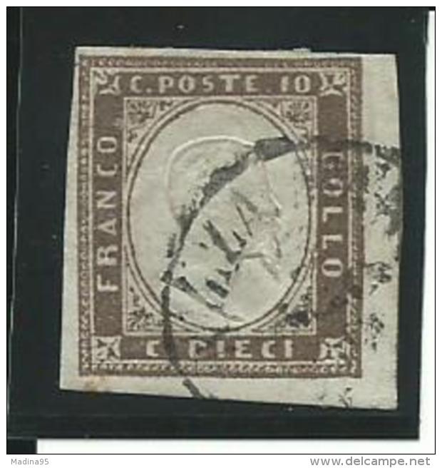 ITALIE:ANCIENS-ETATS: SARDAIGNE: Obl., N°11b, Brun-gris, TB - Sardinien