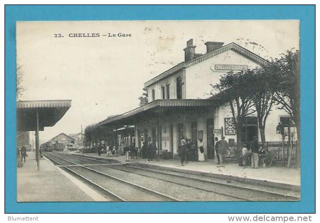 CPA 22 - Chemin De Fer La Gare CHELLES-GOURNAY 77 - Chelles