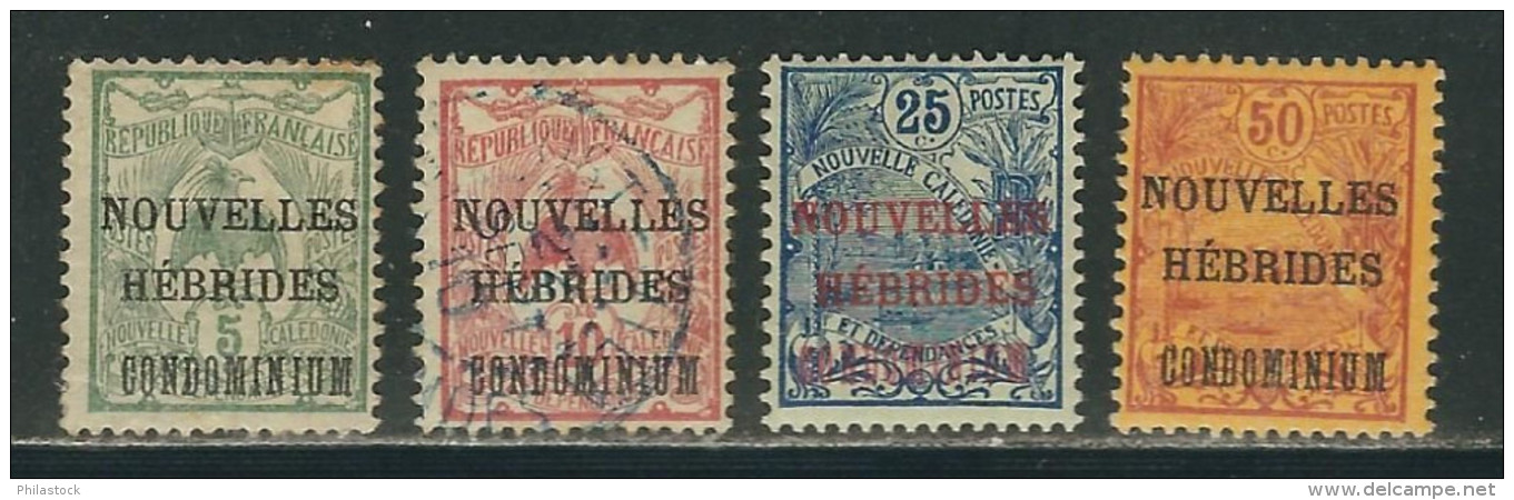 Nouvelles Hébrides N° 15 à 18 */Obl. - Unused Stamps