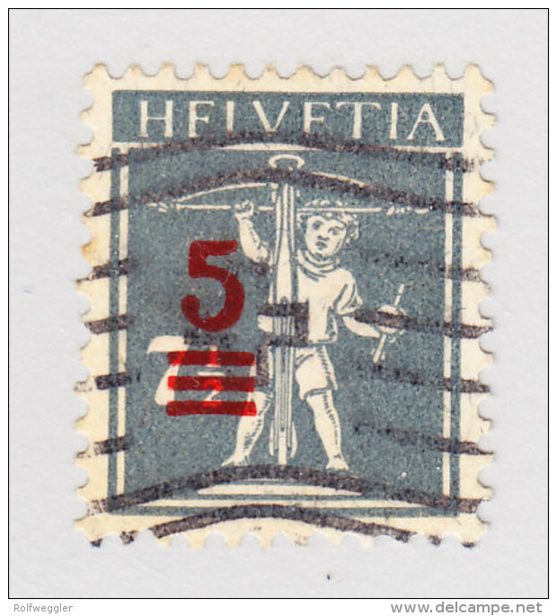 Schweiz Tellknabe #148III 5Rp Auf 7 1/2 Seltene Typ III Gestempelt Attest Rellstab - Used Stamps