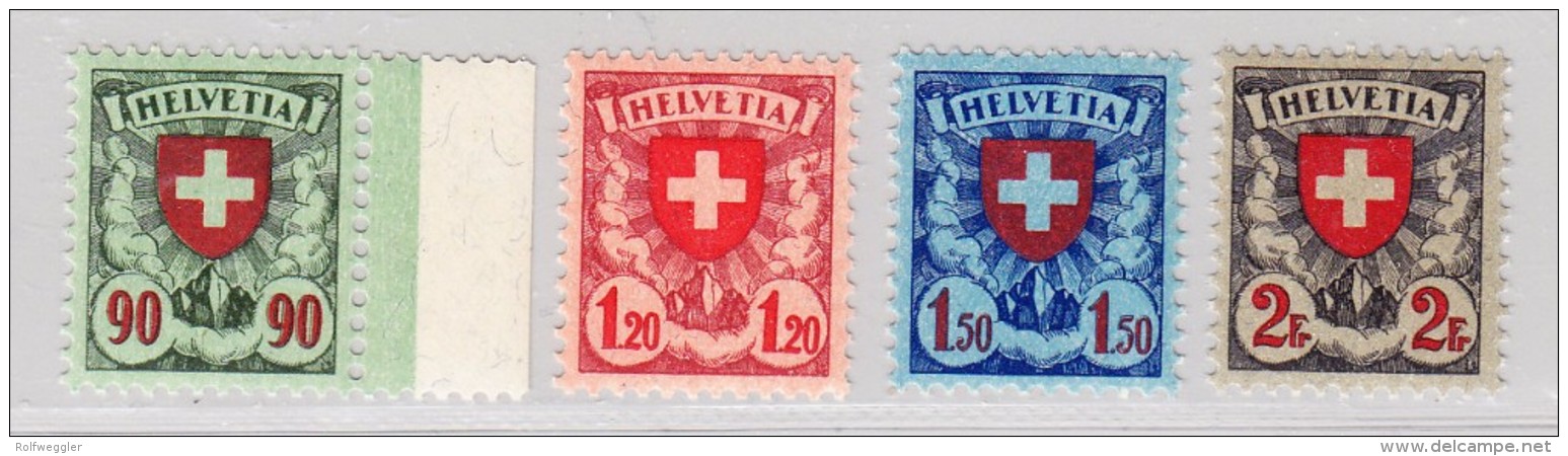 Schweiz #163-166 ** Wappenmuster - Neufs