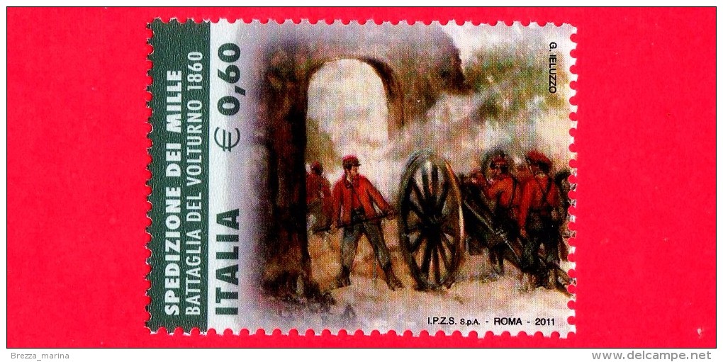 Nuovo - MNH - ITALIA - 2011 - Fatti D´arme - Da BF - Spedizione Dei Mille, Battaglia Del Volturno, 1860 - 60 - 2011-20:  Nuevos