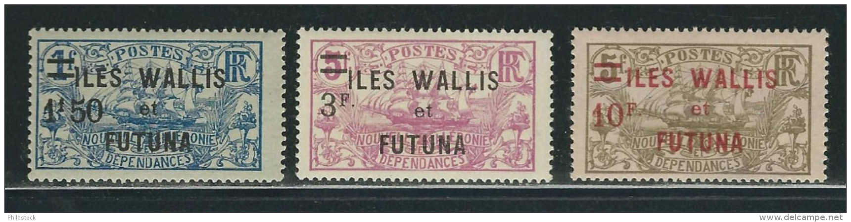 WALLIS & FUTUNA N° 36 à 38 * - Ungebraucht