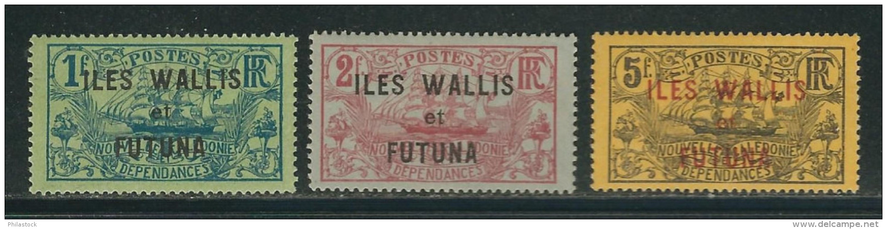 WALLIS & FUTUNA N° 15 à 17 * - Ungebraucht