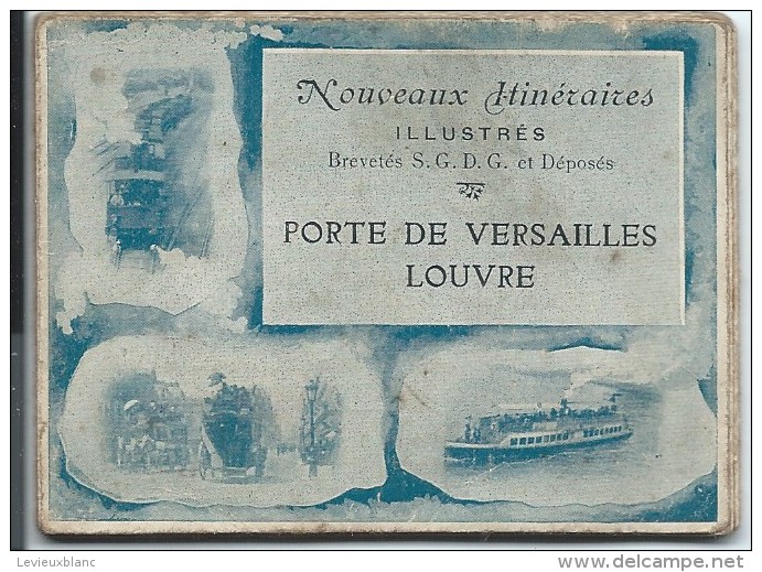 OMNIBUS / Ligne AG /Paris/ Nouveaux Itinéraires Illustrés/ Porte De Versailles -Louvre/Vers 1885-1895   TRA23 - Andere & Zonder Classificatie