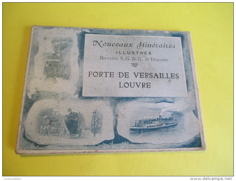 OMNIBUS / Ligne AG /Paris/ Nouveaux Itinéraires Illustrés/ Porte De Versailles -Louvre/Vers 1885-1895   TRA23 - Altri & Non Classificati