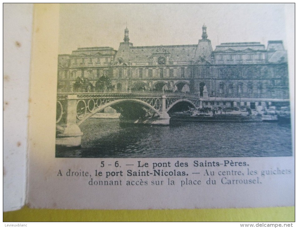 OMNIBUS / Ligne AG /Paris/ Nouveaux itinéraires illustrés/ Porte de Versailles -Louvre/Vers 1885-1895   TRA23