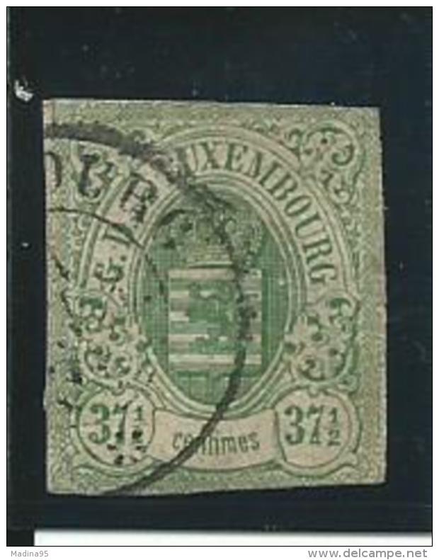LUXEMBOURG: Obl., N°10, Aminci, AB - 1859-1880 Wappen & Heraldik