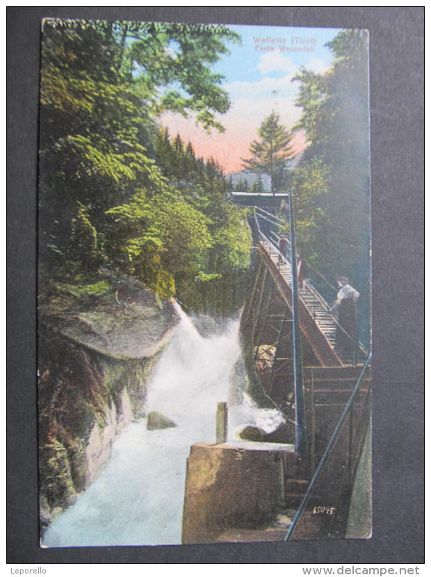 AK WATTENS Wasserfall Feldpost 1916 // D*20581 - Wattens