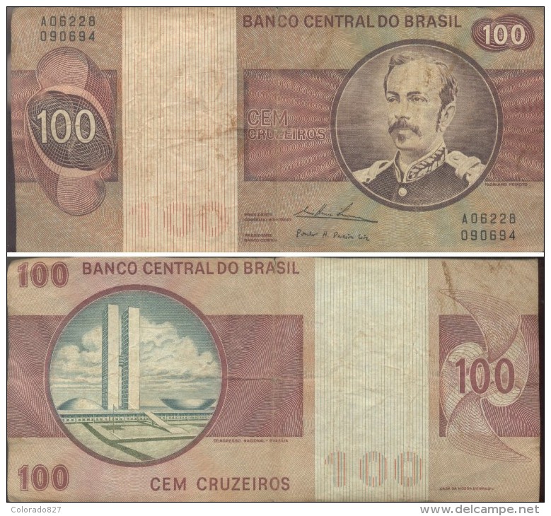 BRASIL - 100 CRUZEIROS  (#694) - Brazil