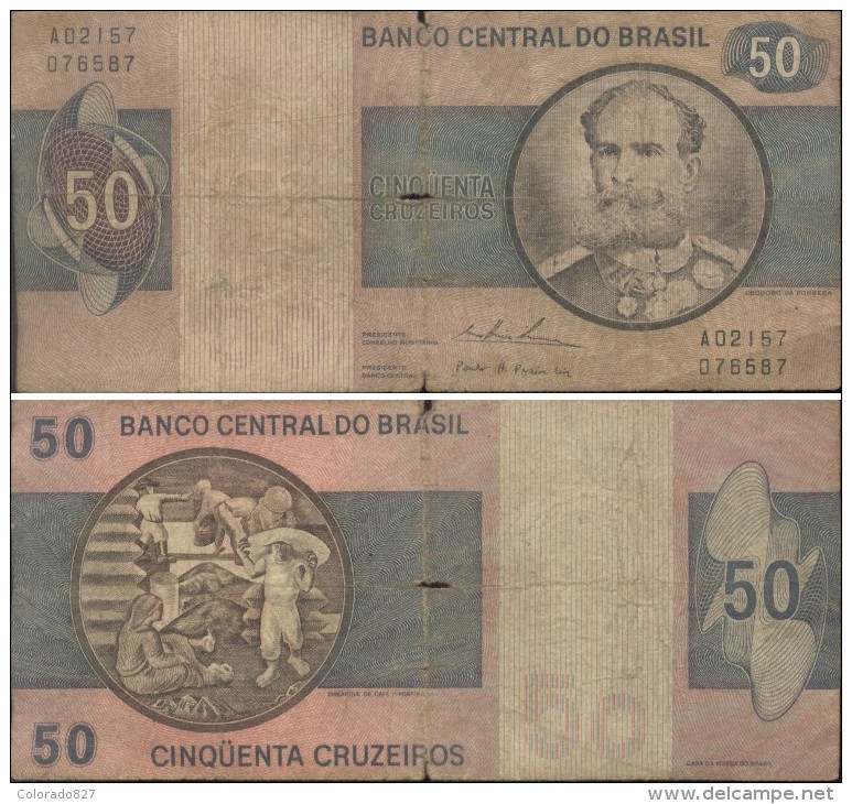 BRASIL - 50 CRUZEIROS  (#587) - Brazil