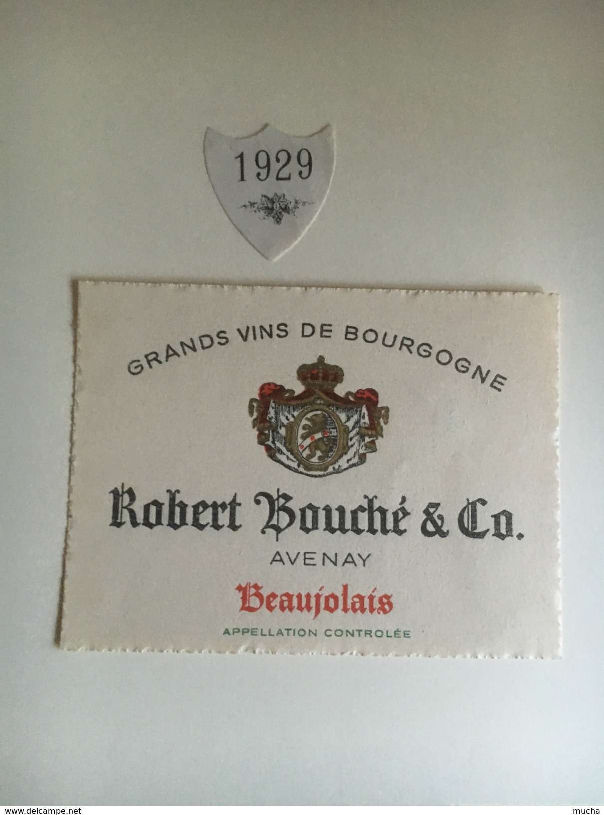 865 - Beaujolais Robert Bouché Avenay 1929 - Beaujolais