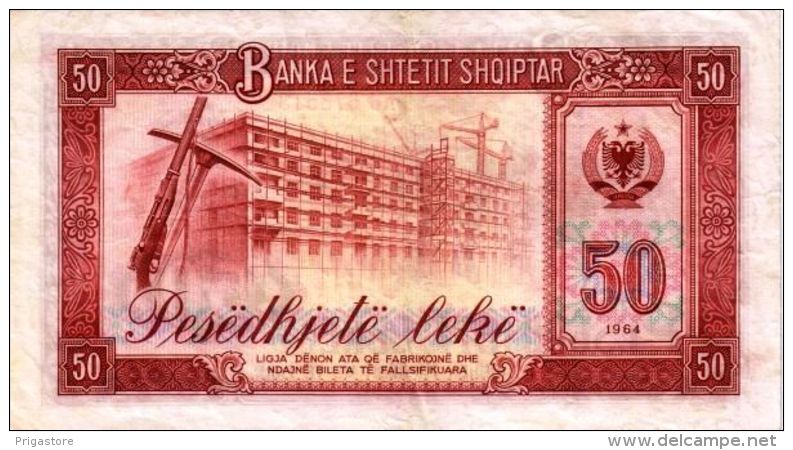 Albanie - Albania 1964 Billet 50 Leke Pick 38 Neuf UNC - Albanie