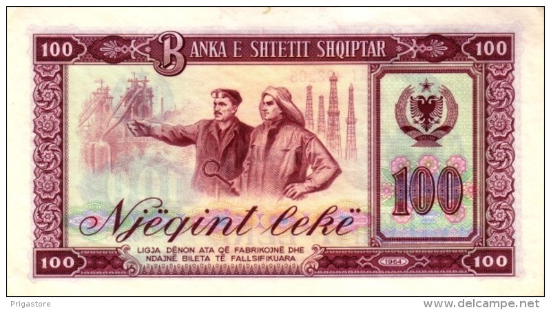 Albanie - Albania 1964 Billet 100 Leke Pick 39 Neuf UNC - Albanië