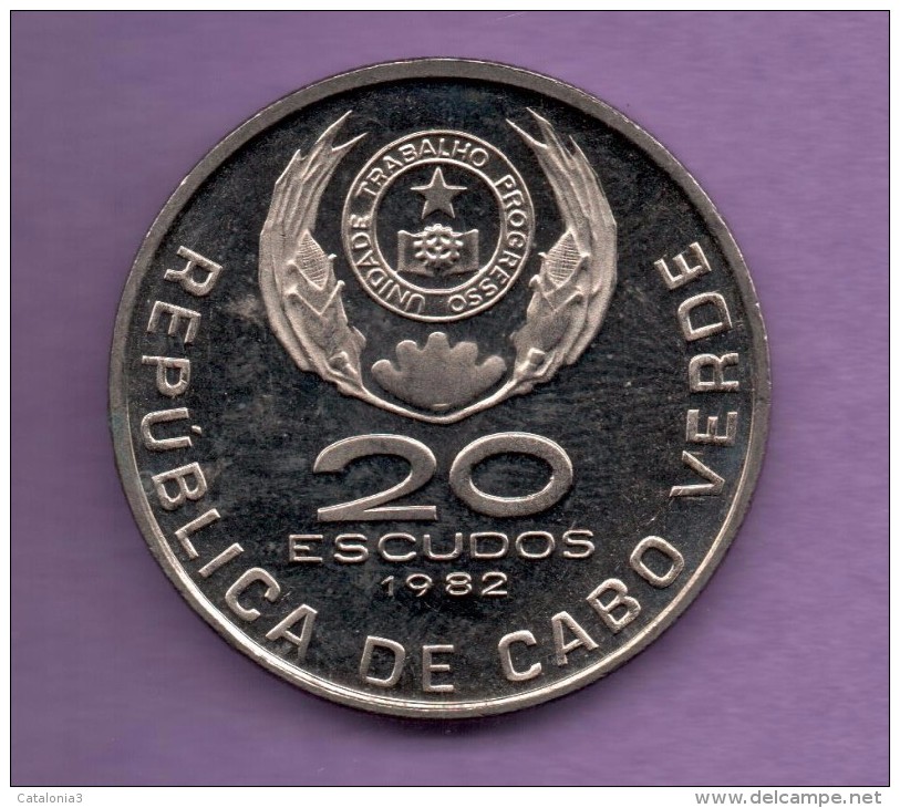 CABO VERDE - 20 Escudos 1982 SC  KM20 - Kaapverdische Eilanden