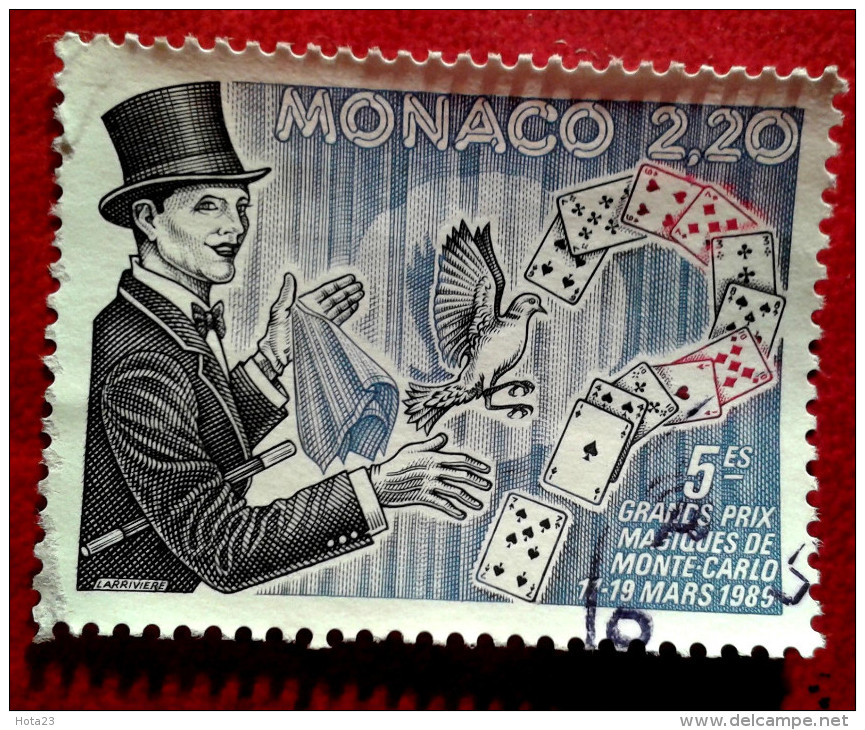 Monaco - Circus  Gambler Stamp ( 0) (LOT - 6- 340) - Used Stamps