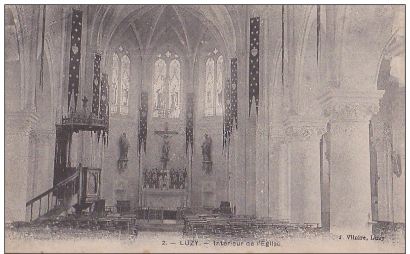 LUZY  Intérieur De L'Eglise - Sonstige & Ohne Zuordnung