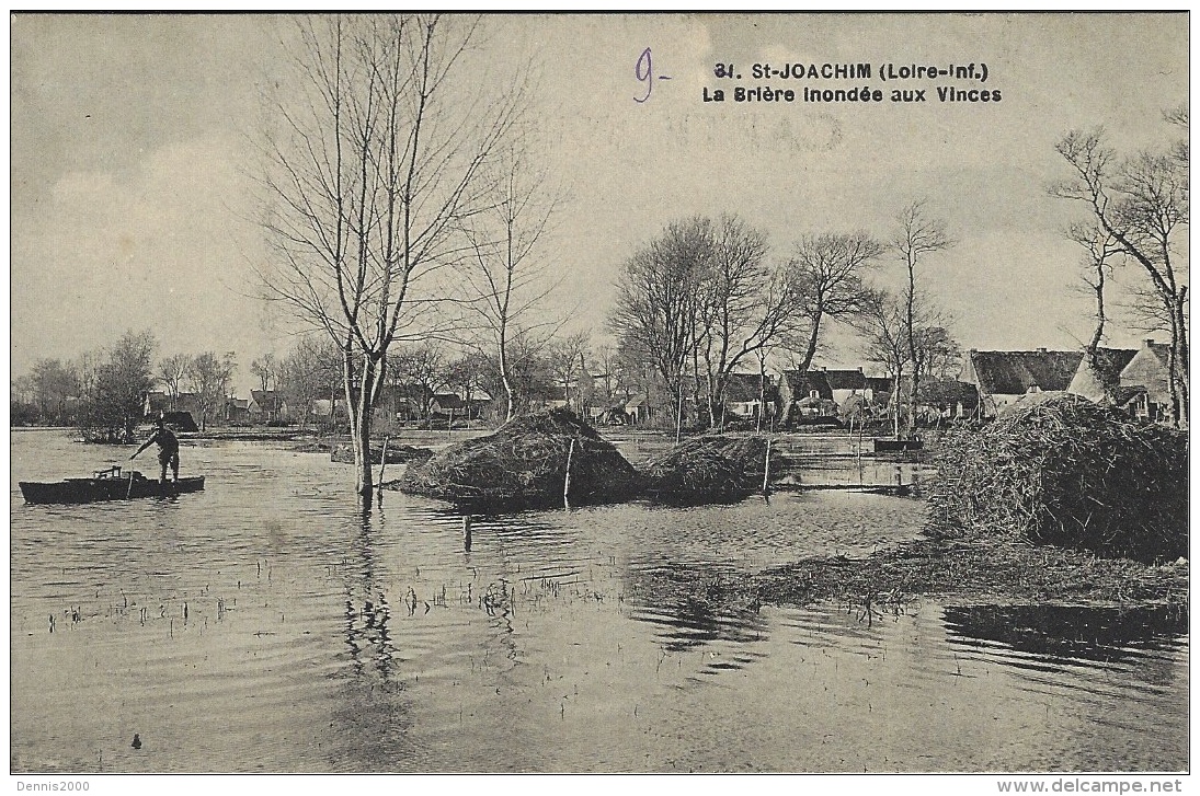 SAINT-JOACHIM (44) - La Brière Inondée Aux Vinces - Ed. Chapeau, Nantes - Saint-Joachim