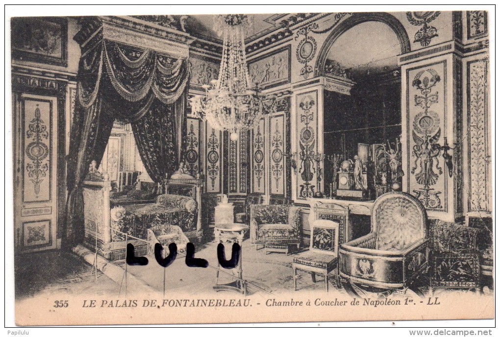 DEPT 77 : Palais De Fontainebleau Chambre A Coucher De Napoléon 1er - Fontainebleau