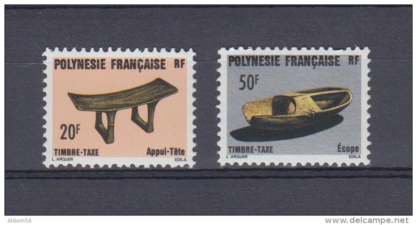 Polynésie Française Taxe 8 Et 9 Neuf** - Timbres-taxe