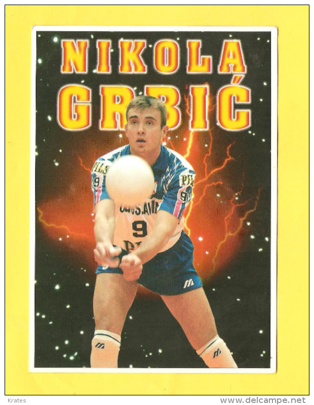 Postcard - Sport, Volleyball, Nikola Grbi&#263;   (V 28708) - Volleybal