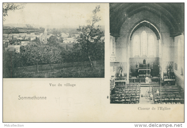 BE SOMMETHONNE / Vue Du Village, Choeur De L'Eglise / - Autres & Non Classés