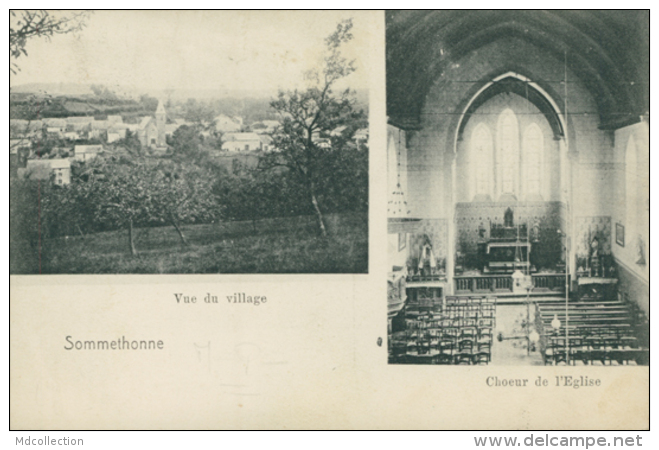 BE SOMMETHONNE / Vue Du Village, Choeur De L'Eglise / - Andere & Zonder Classificatie