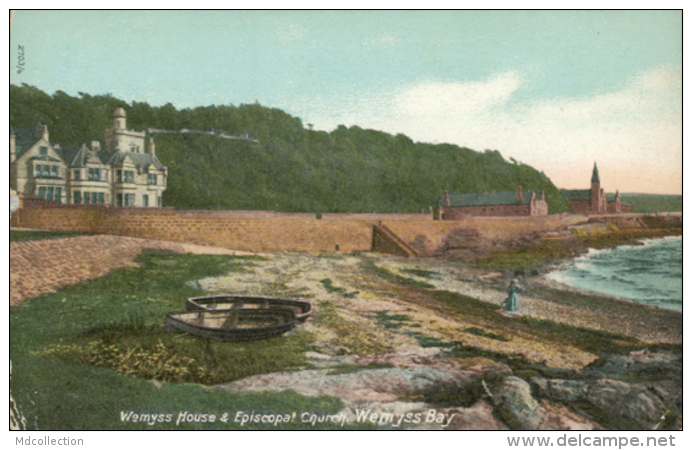 GB WEMYSS BAY / Wemyss House And Episcopal Church / COLORED CARD - Renfrewshire