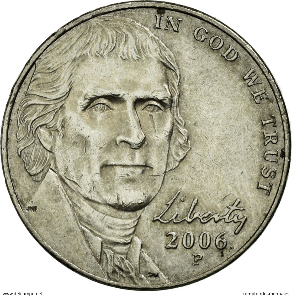 Monnaie, États-Unis, Jefferson Large Facing Portrait - Enhanced Monticello - 1938-…: Jefferson