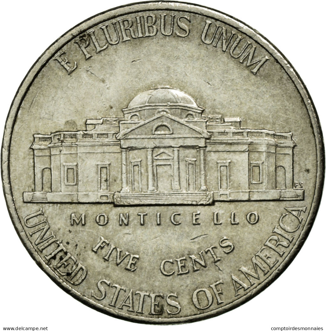 Monnaie, États-Unis, Jefferson Large Facing Portrait - Enhanced Monticello - 1938-…: Jefferson