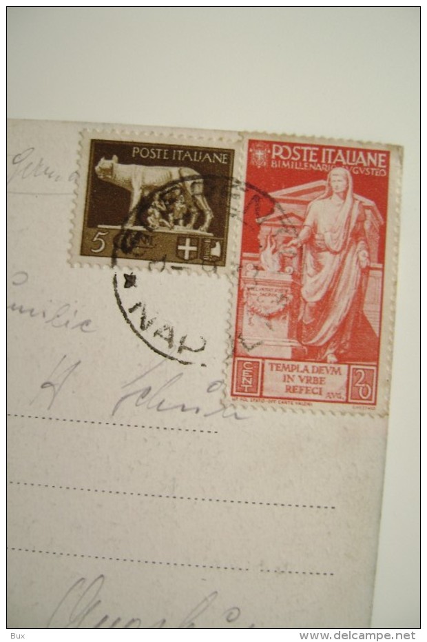 SORRENTO  NAPOLI   BIMILLENARIO AUGUSTEO 20 CENT E 5 CENT - Poststempel