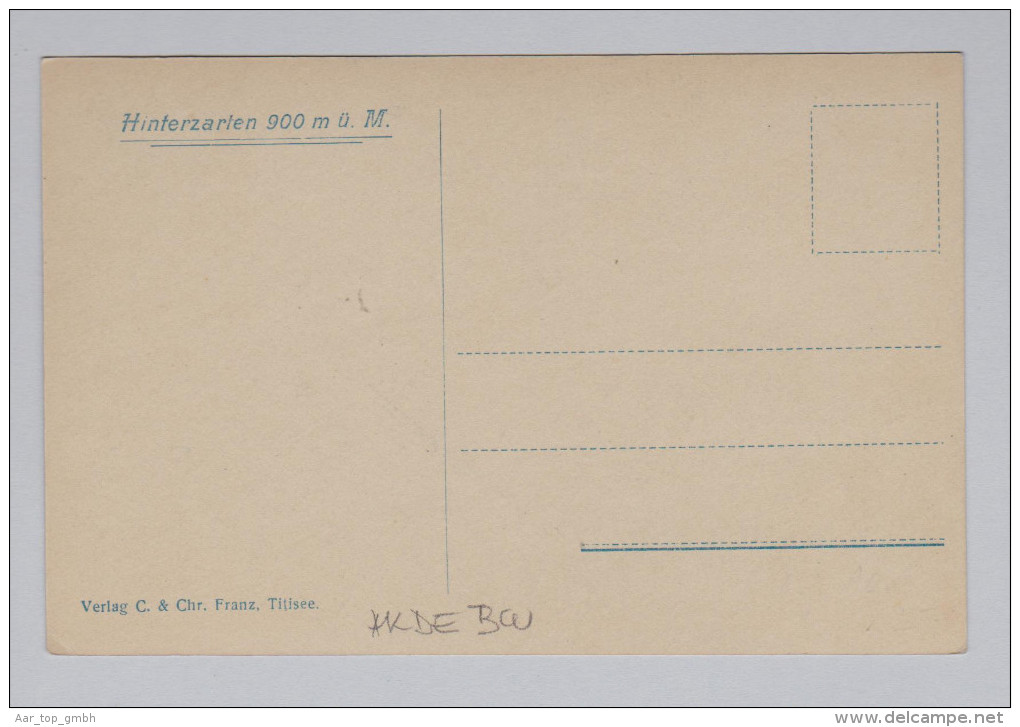 AK DE BW HINTERZARTEN Ungebraucht Foto C & Chr Franz - Hinterzarten